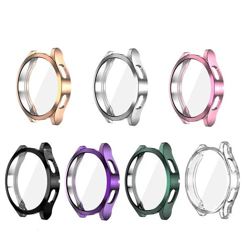 

for Samsung galaxy watch 5 pro 45mm case/watch 4/5 40mm 44mm watch protection case TPU Electroplating anti-fall protection case