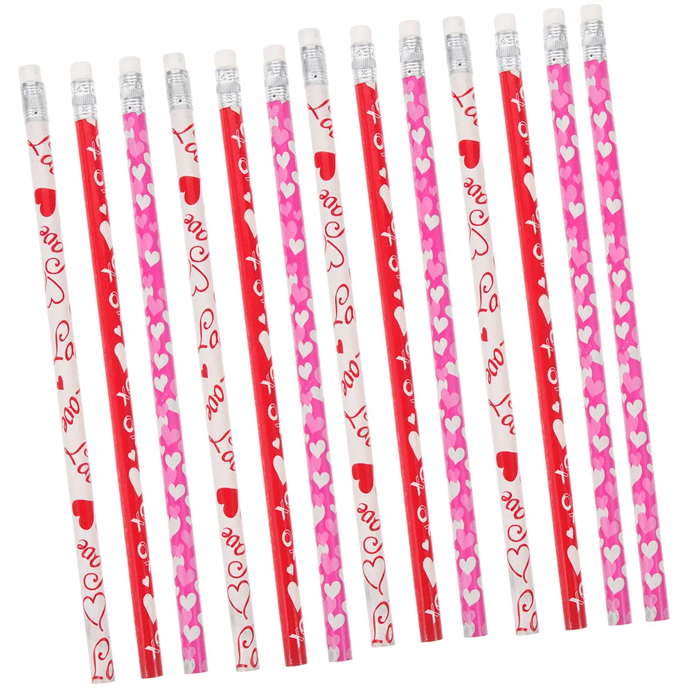 

Heart Pattern Pencils Wood Pencils HB Pencils Eraser Tipped Pencils For Student Painting Drawing Sketch Art Design