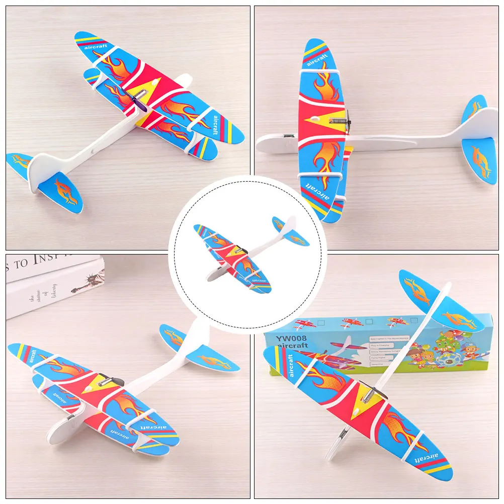 Children Fighter Model Electric Airplane Toy for Kids Birthday Gift Playset Outdoor Sport Flying Toy Aircraft Toy Random Pattern 5