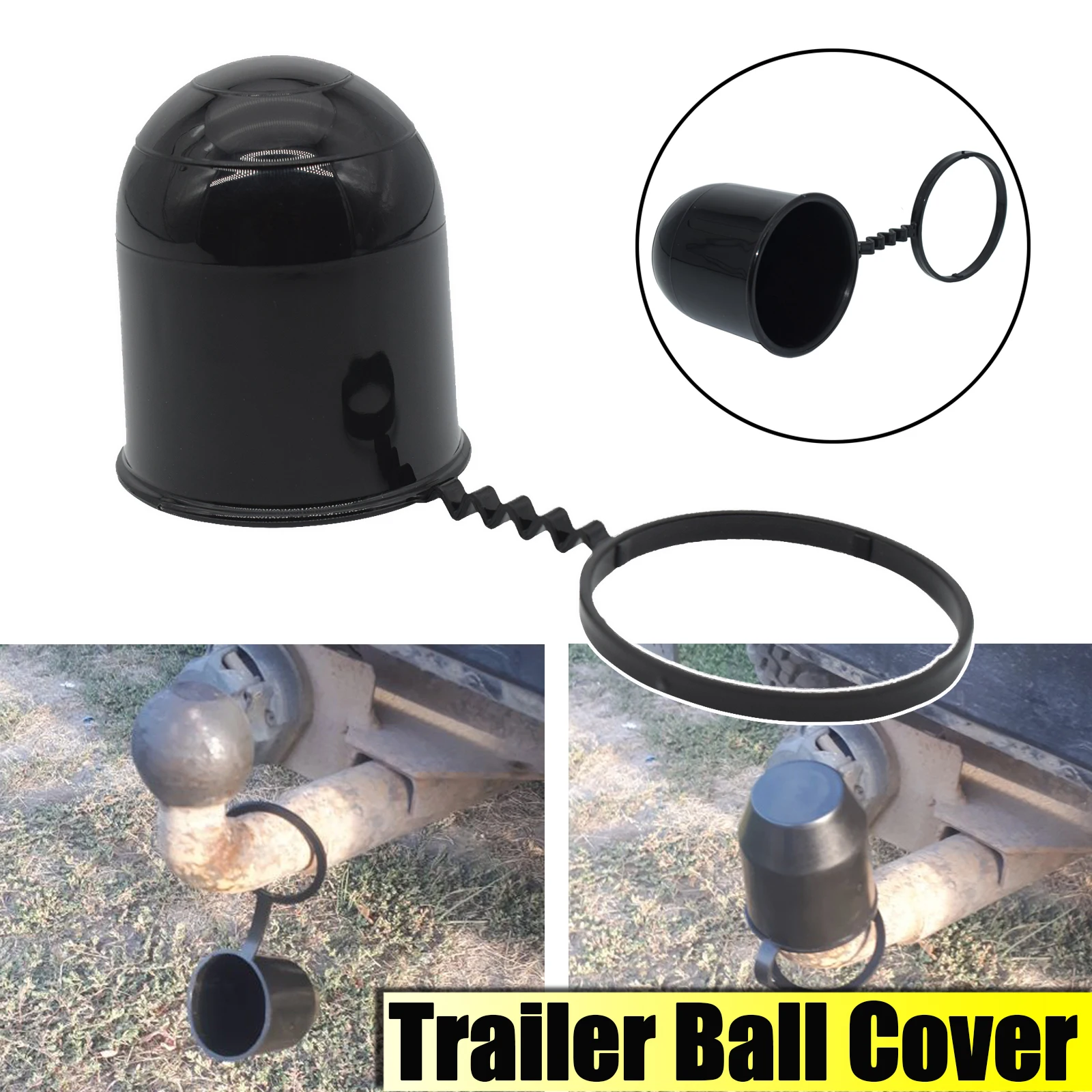 Tow Bar Cap Universal 50Mm Caravan Trailer Protection Towing Hitch Tow Ball Cover Car Accessories Prevent Falling