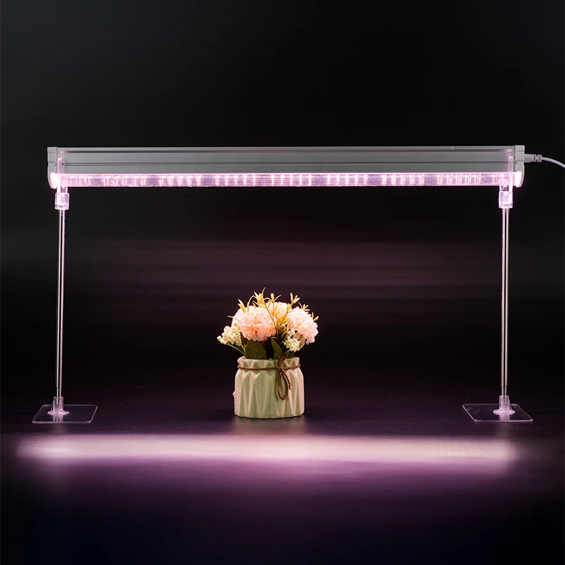 T8/T20 Plant Light Tube Vertical Stand Adjustable Height Acrylic Holder plant light tube holder