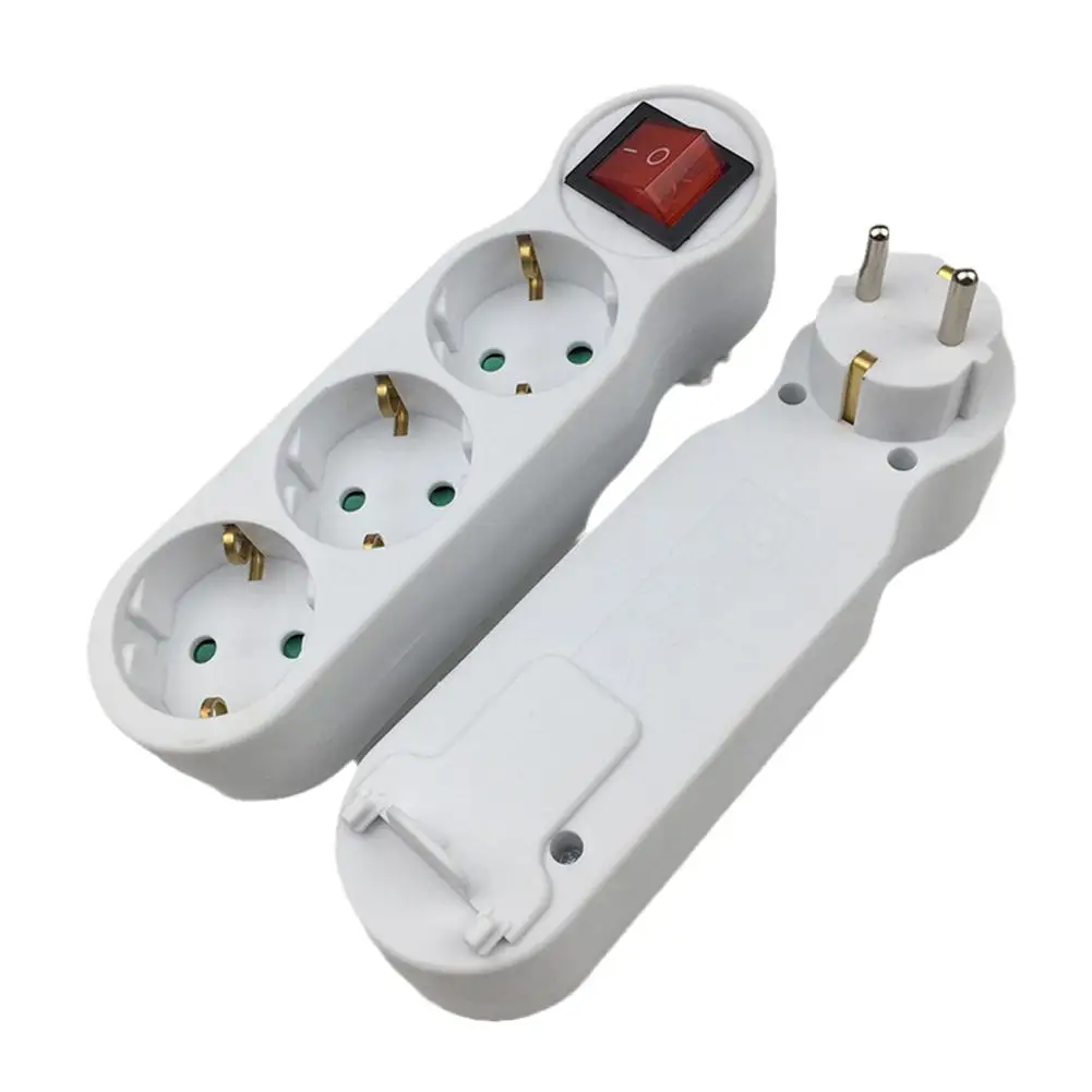 European Type Conversion Plug power plug adapter power socket adapter conversion plug electrical power socket plug conversion socket universal socket adapter 250V 16A 1 to 3 Way EU Standard Power Adapter Socket EU Standard