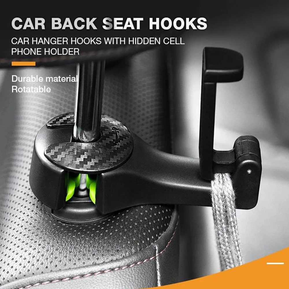 Back Hook 2 In 1 Car Headrest Hook with Phone Holder Seat Back Hanger for Bag Handbag Car Hooks Seat car phone holder,car hook