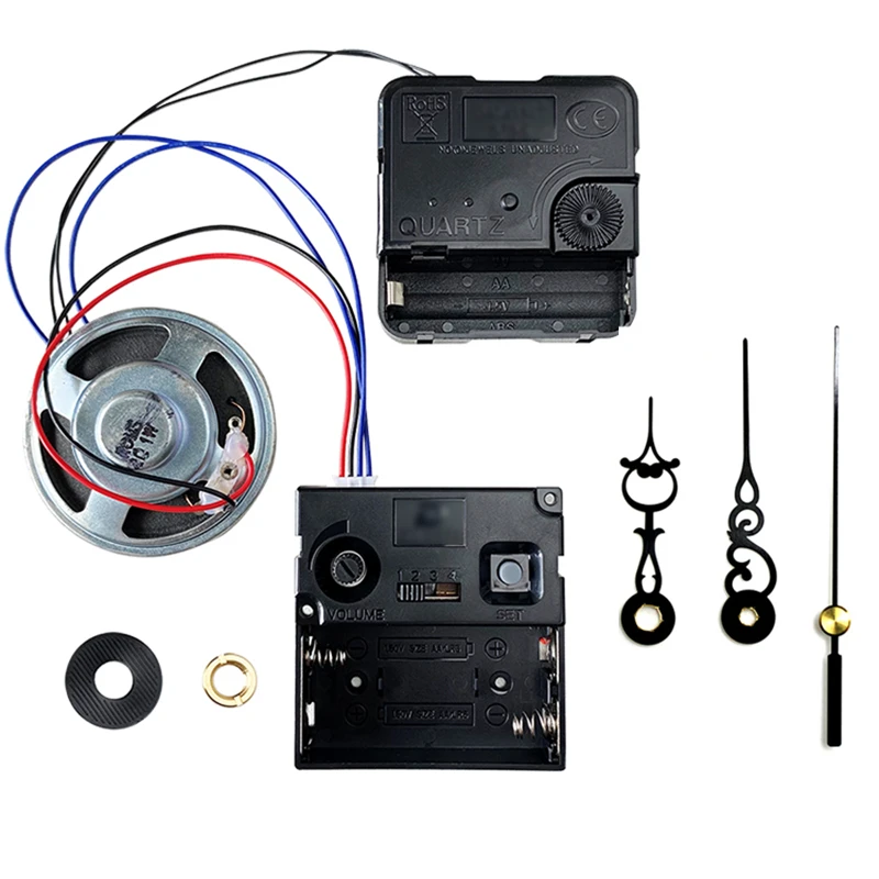 Clock Mechanism Sweep Silent 6168 Trigger Movement With Music Chime Box Horn And Hands