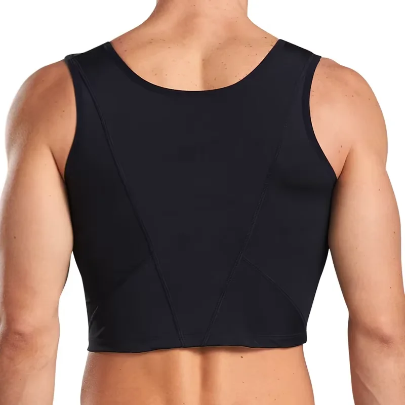 Men's Faja Compression Corset Vest Slimming Undershirt Male Corset Tank Tops Hide Gynecomastia Chest Binder