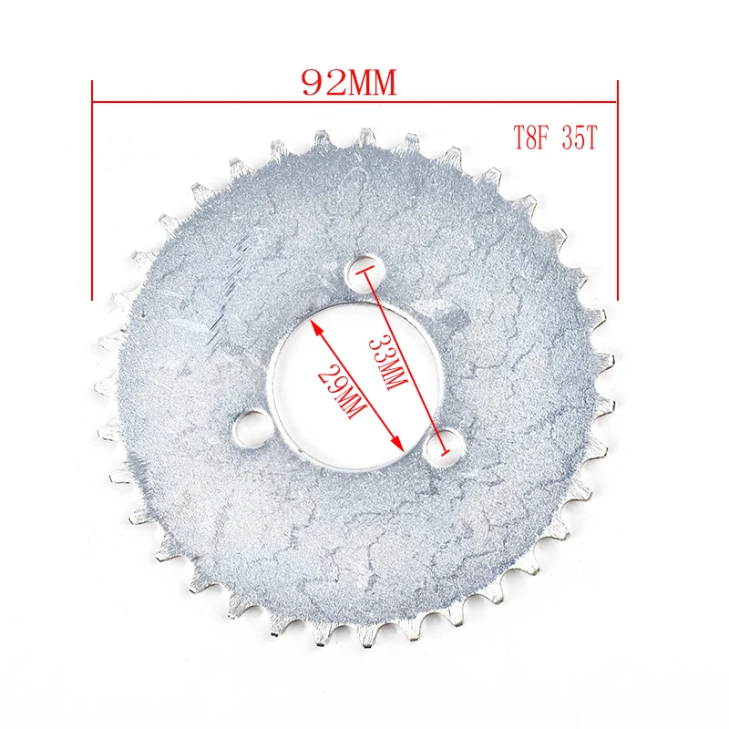 Engine Sprocket Chain 25H 47T 55T 65T 68T T8F 35T 44T 54T Rear Sprocket Tooth 29/34/54MM for 47CC 49CC Mini Moto ATV Quad Dirt Pit Pocket Bike