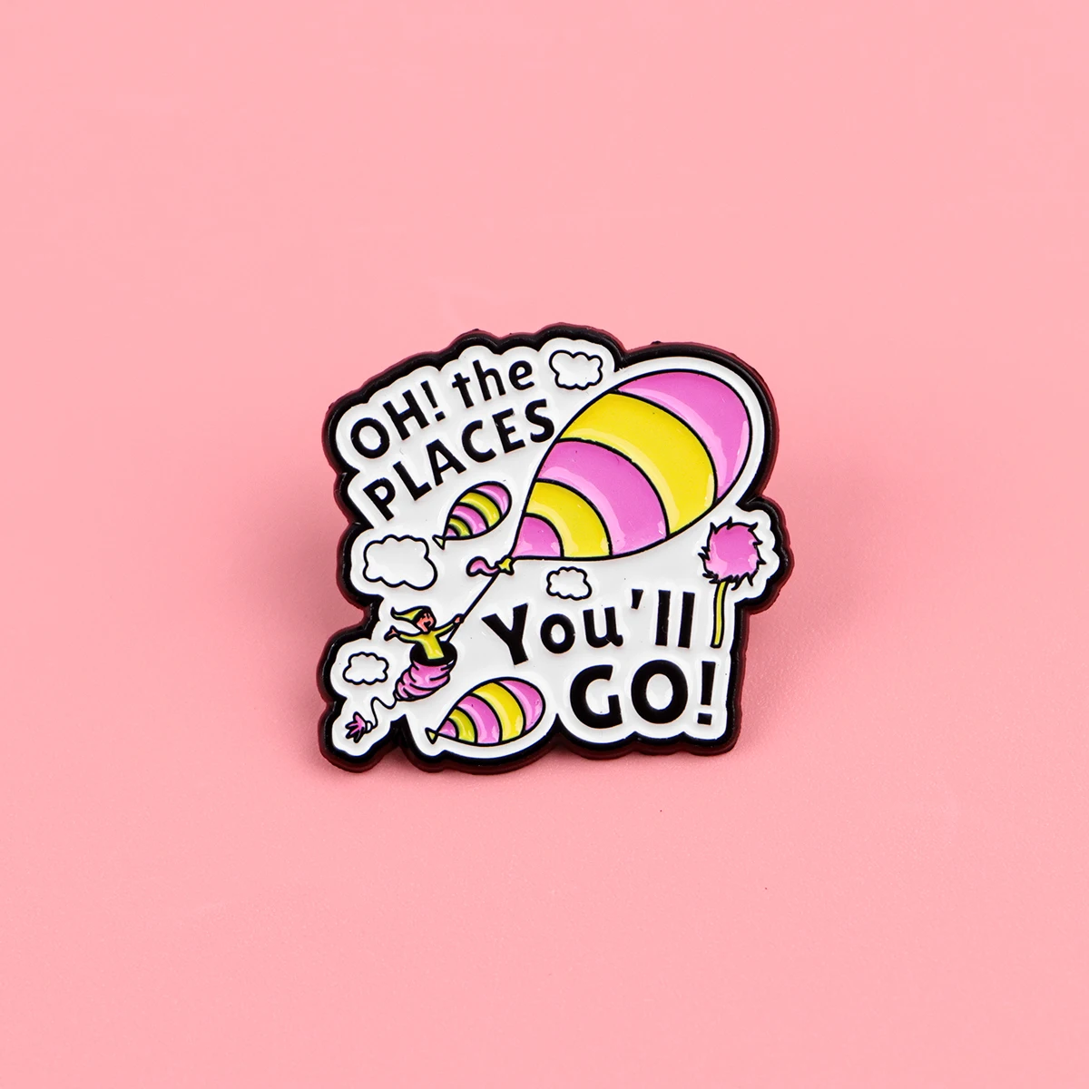 Adventure-Themed Enamel Pin - Fun Brooch for Clothing, Backpacks, and Hats