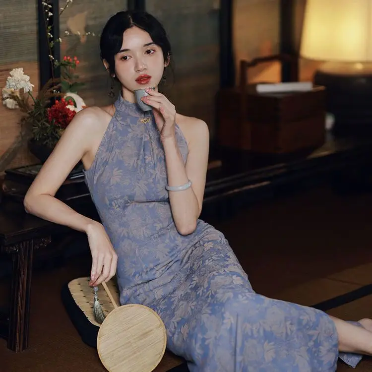 Женское винтажное платье Hanfu Qipao