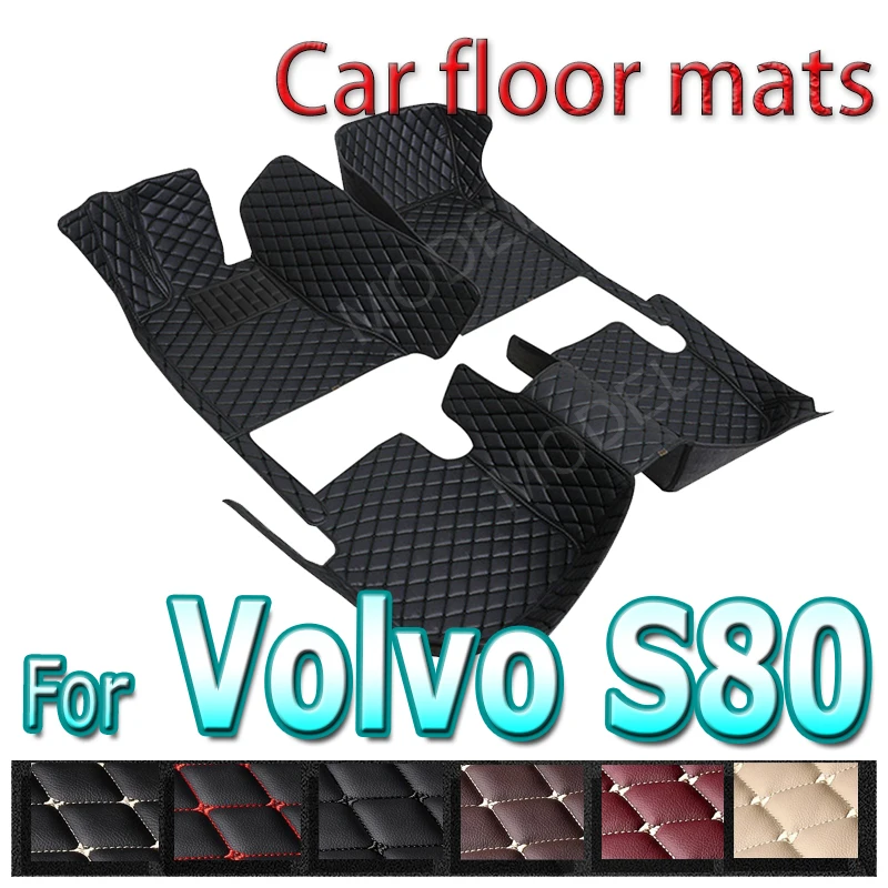 

Автомобильные коврики для Volvo S80 2006 ~ 2016 MK2, кожаный коврик, автомобильная внутренняя часть, Роскошный Ковер, защитные аксессуары для автомобиля