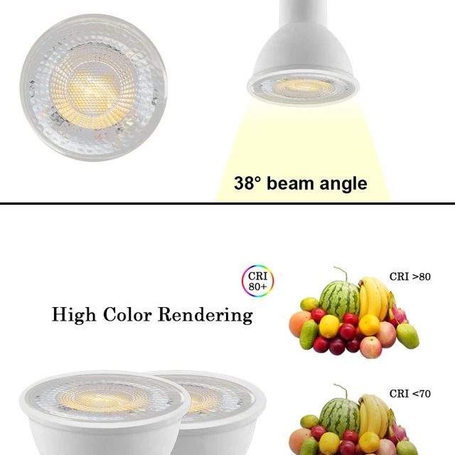 Gatetop GU10/GU5.3 LED 스포트라이트: 밝고 효율적이며 실내 조명에 이상적인 조명 솔루션