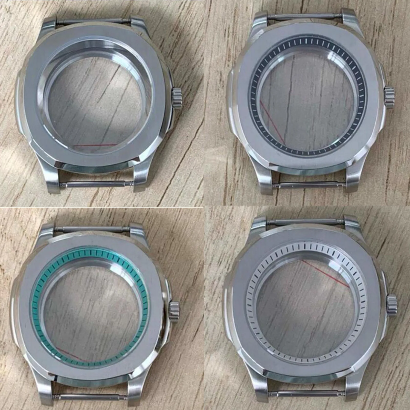 

40mm Sapphire Glass Watch Case for NH35/36/4R/7S Automatic Movement Stainless Steel Cases Watches Modified Accessories