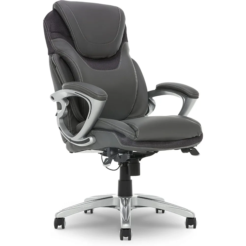 

Serta Bryce Executive Office Chair, Ergonomic Computer DeskChair with Patented AIR Lumbar Technology, Comfortable