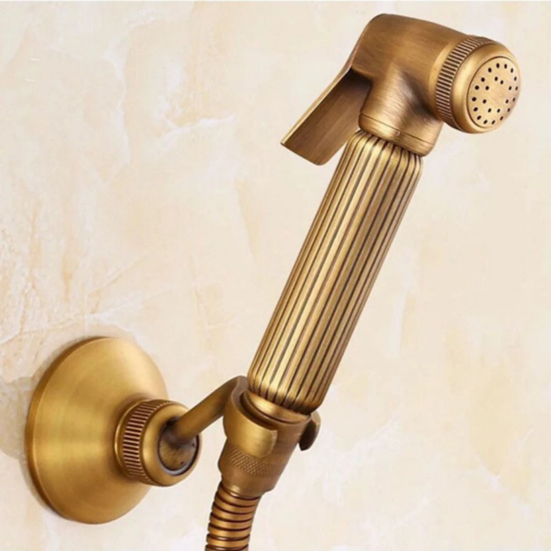 

2020 Hot New Sale Shower Head Bathroom Brass Toilet 130mm Attachments Bath Bidet G1/2 Gold Hand held Home Spray