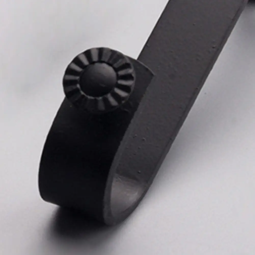 Strong Drapes Pole Bracket Adjustable Curtain Pole Holder with Mounting Screws Iron Ceiling Curtain Rod Bracket Household Supply