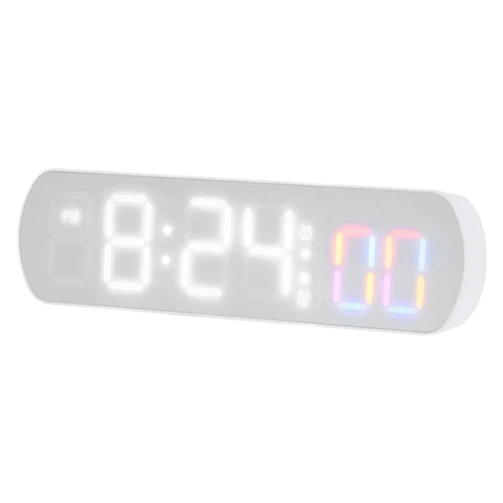 Digital Wall Clock LED Display Digital Clock Multifunctional Creative AAA Batteries/plugged In 12/24H Rectangular Electronic Timer Home Decor digital wall clock,smart led wall clock