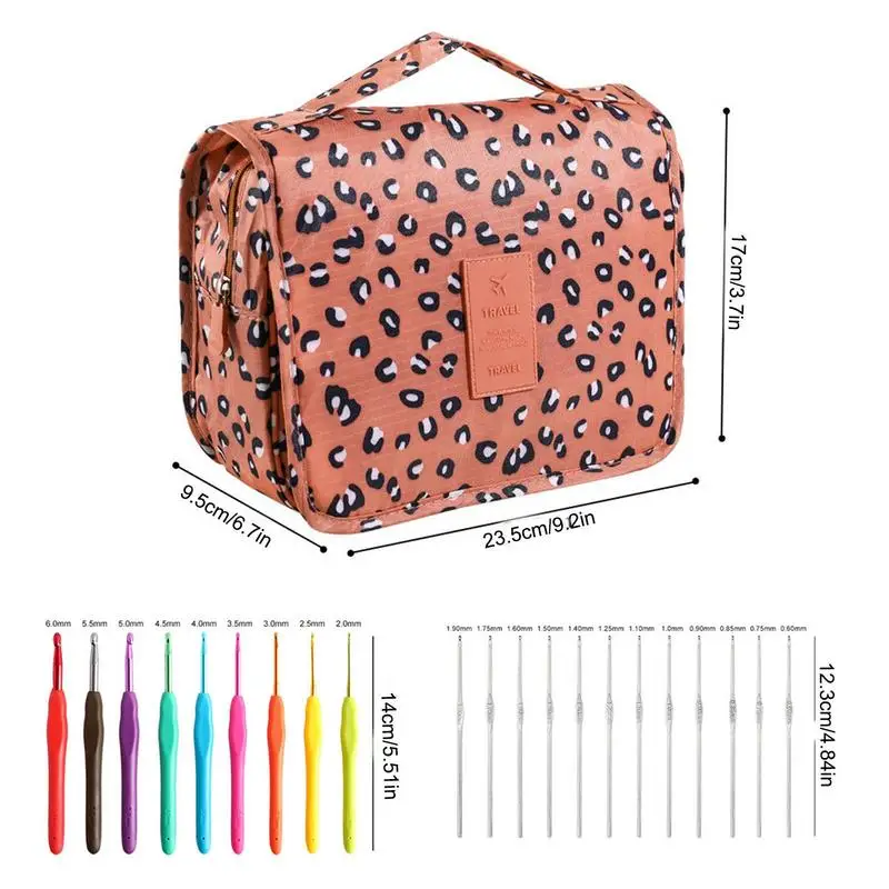 62Pcs Crochet Hook Set With Portable Bag Easy Carrying Complete Knitting  Tool Kit For Beginners Home Accessories For Girls Women
