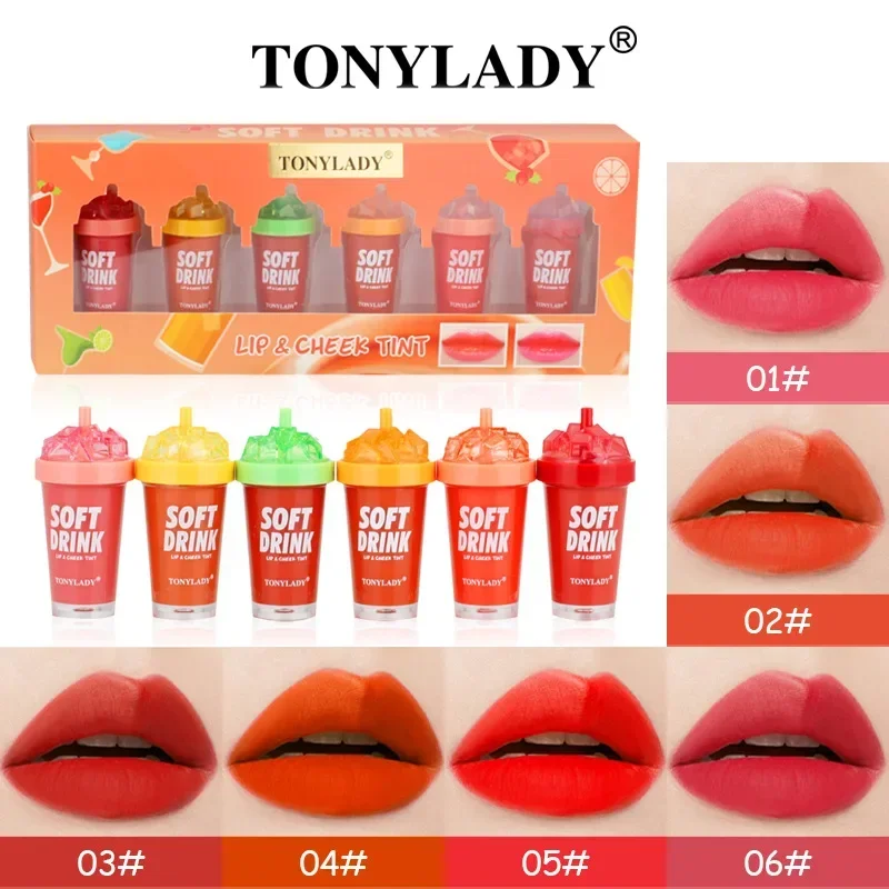 

Cup Lip Gloss Long-Lasting Moisturizing No Stain on Cup Non-Fading Lip Lacquer Multi-Color Combination Niche MatteFinishLipstick