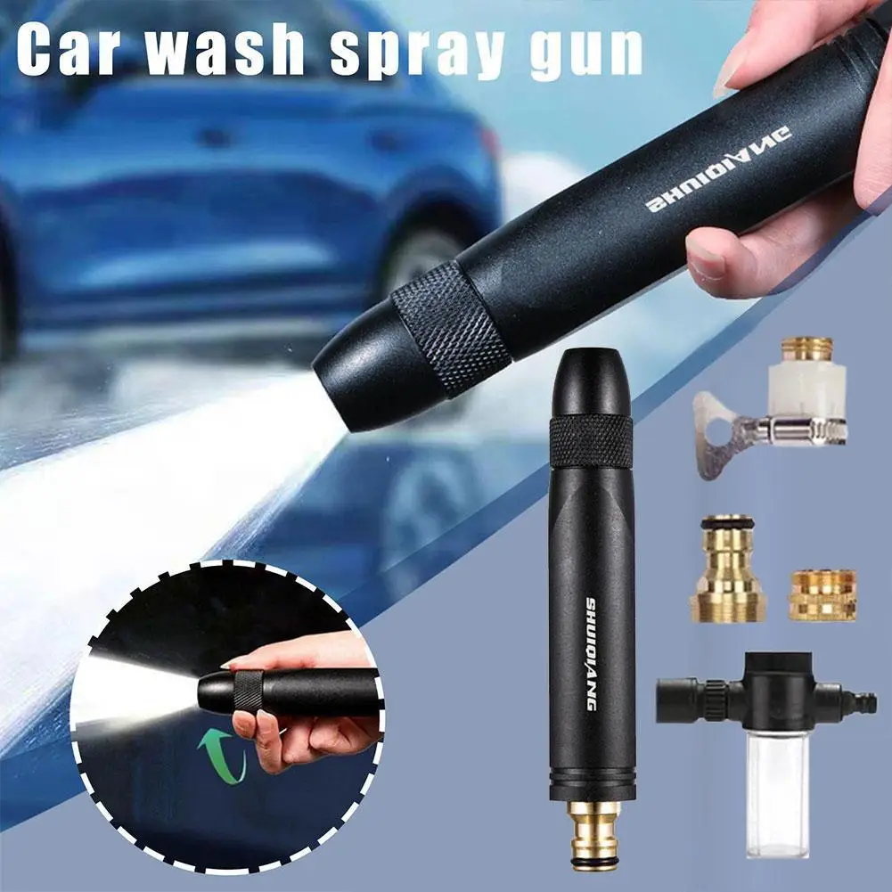 

High Pressure Hose Nozzle Cleaning Tool Garden Watering Sprinklers Supplies Car Washer Sprayer Nozzle Misting Accessories