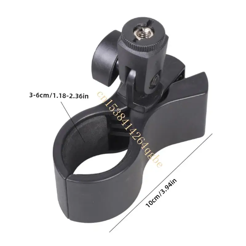 다양한 표면에 안전하게 부착하기 위한 스폰지 패드가 있는 더블 그립 마이크 스탠드 홀더 T5UE