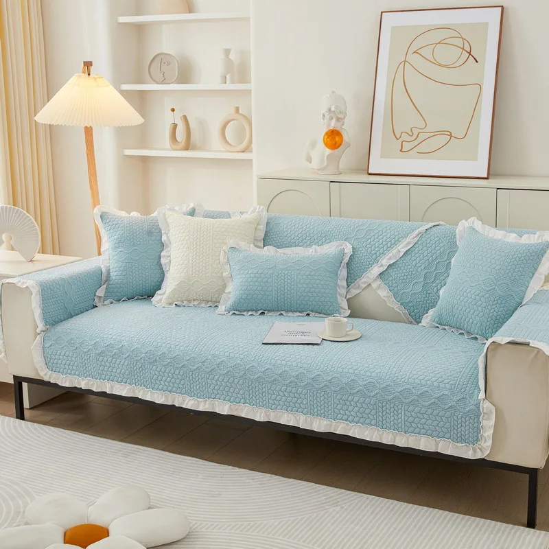 

Nordic Cotton Sofa Covers For Living Room 3 Seater Modern Sofa Cover Cushion Sofa Towel Four Season Universal Non-slip Slipcover