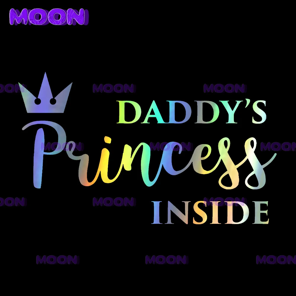 

Lovely Princess Baby on Board Car Stickers Girl Daughter Vinyl Warning Sign 3D Car Styling Decals