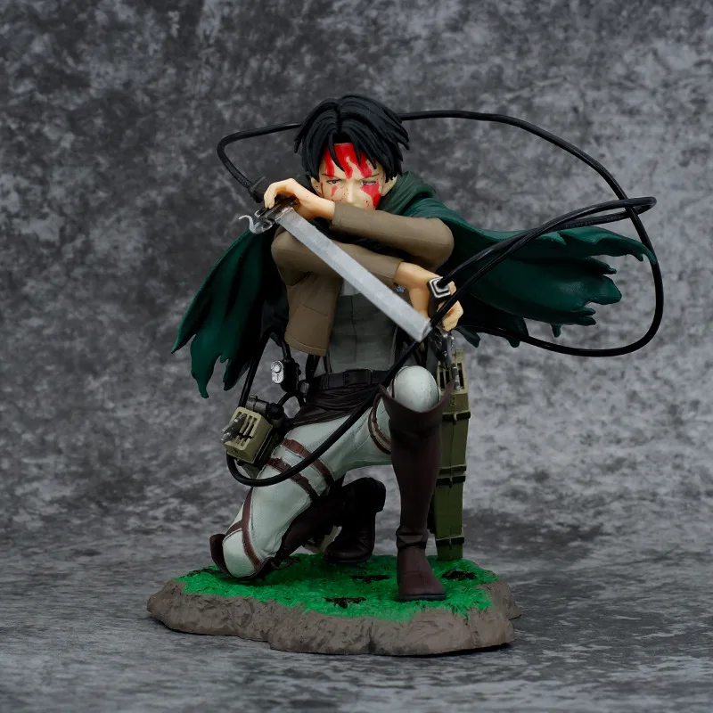 

Anime Figure Attack On Titan Giant Of The Animation Attack Leawell Soldier The Long Battle The Bloody Model Kawaii Stuff Gift