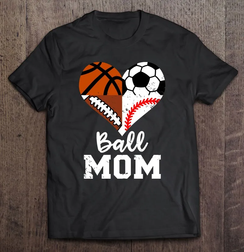 Ball Mom Funny Soccer Football Baseball 