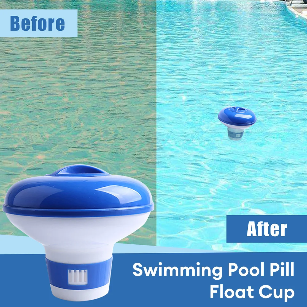 Swimming Pool Chemical Floater Chlorine Bromine Tablets Floating Dispenser for Spa Hot Tub