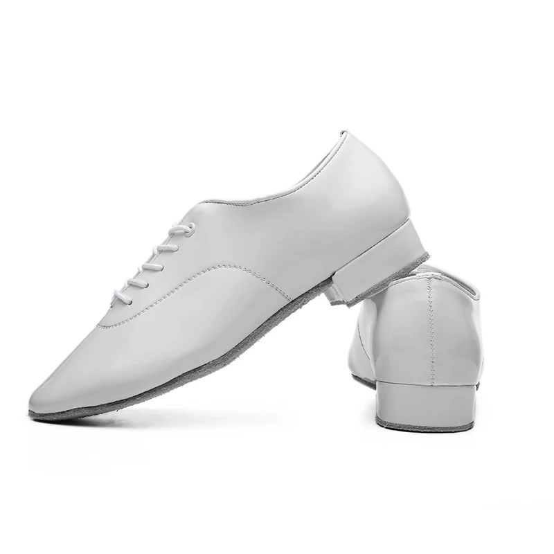 Men Latin Dance Modern Shoes Soft Leather Ballroom Oxford Modern Dance Shoes Indoor Shoes Men's Tango Shoes Dance Sneakers Boys 4