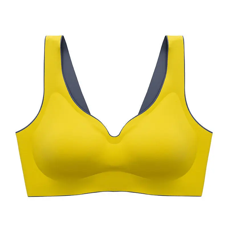 

Female Comfortable Latex Push Up Bra Bralette Underwear for Women Seamless Cooling Gathers No Steel Ring Bra Intimate