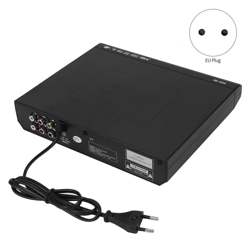 TV용 휴대용 DVD 플레이어, 지지대 USB 포트 컴팩트, 다중 영역 DVD, SVCD, CD, 디스크 플레이어, 지지대 HD가 아닌 리모컨