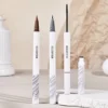 Waterproof Double-headed Liquid Eyebrow Pencil Long Lasting Easy To Color Dye Brow Cream 2 in1 Lying Silkworm Eyeliner Cosmetics 6