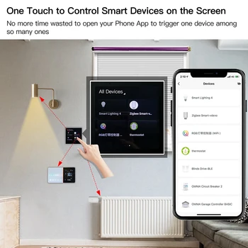 Tuya Smart Home Multi-functional Touch Screen Control Panel 4/6 inches Central Control for Intelligent Scenes Smart Tuya Devices 3
