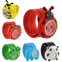 Children's Cartoon Watch Cute Animal Fruit Kids Silicone Patted Watch Girl Boy Favorite Toy Quartz Watch Christmas Birthday Gift 1
