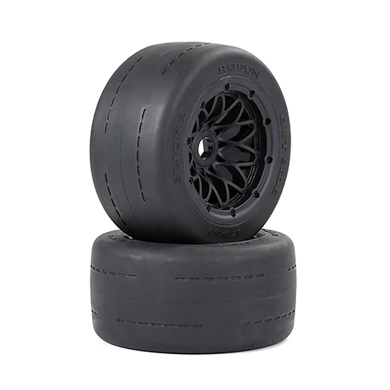 

New Upgrade Bald Tire Rear Tire Assembly Set For 1/5 HPI ROVAN ROFUN KM BAJA 5B Rc Car Toys Parts 170X80mm