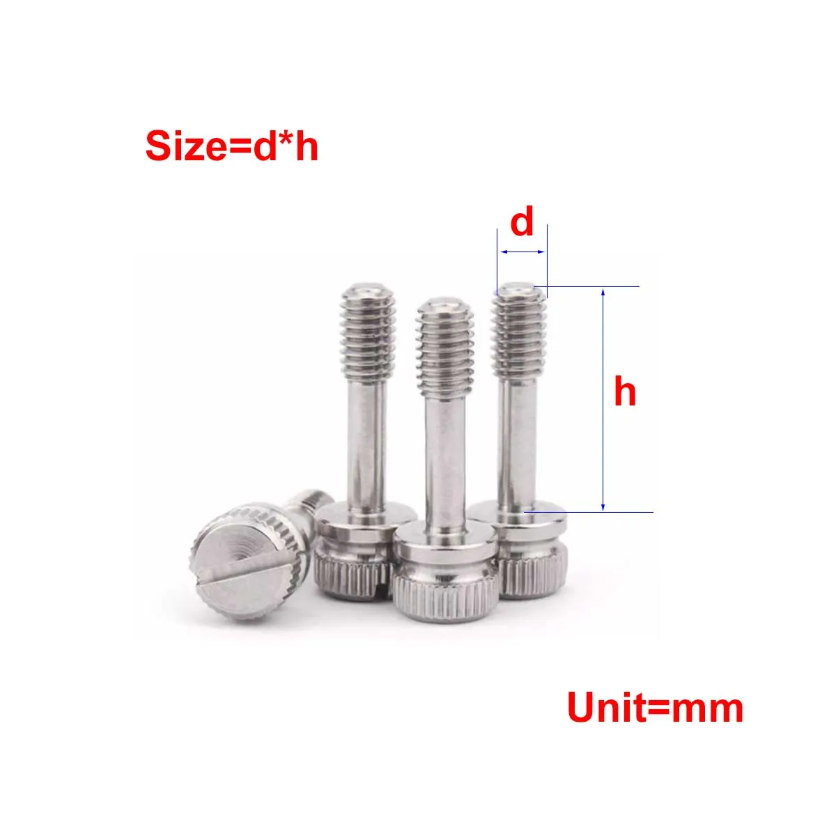 

304 Stainless Steel Anti Loosening Slotted Non Release Screw M3M4M5M6M8