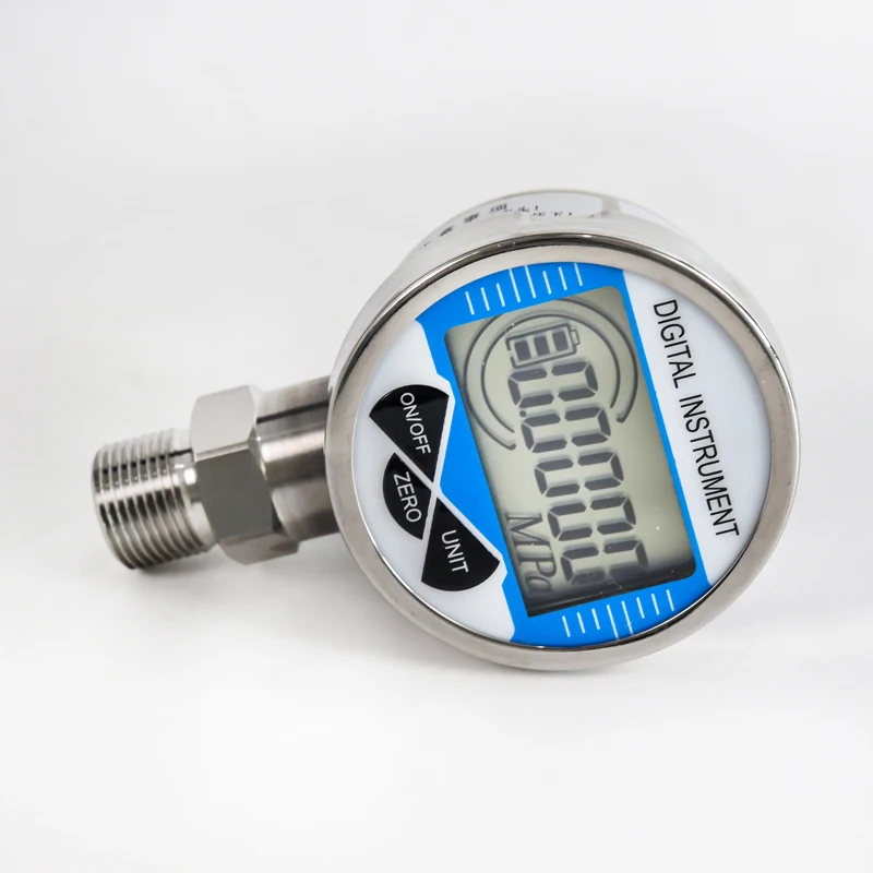 0-60mpa pressure gauge digital display oil, gas and water hydraulic stainless steel battery type digital pressure gauge NPT1/4