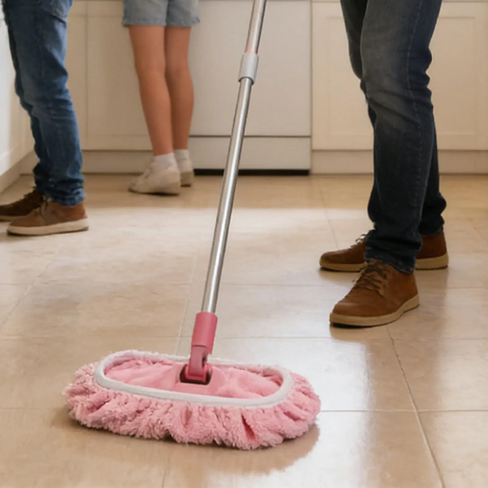 Eco-Friendly Machine Washable Microfiber Mop Pads for Versatile Home Cleaning