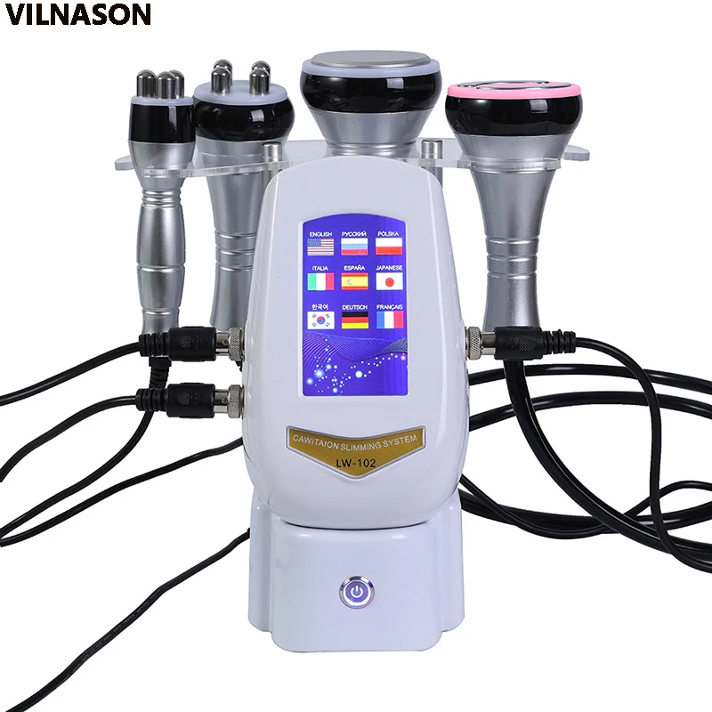 NEW 40K Cavitation Machine 4-1 Ultrasonic RF Body Shaping Lose Weight Multipolar Slimming Facial Skin Tightening Lifting Device