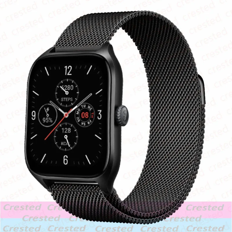 Sleek Milanese Metal Band, 20mm/22mm Adjustable Bracelet Strap
