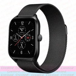 Sleek Milanese Metal Band, 20mm/22mm Adjustable Bracelet Strap - 20mm watch band (Black)