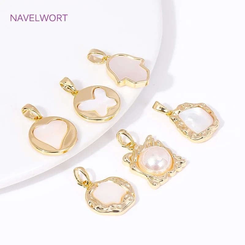 Ciondolo con ciondolo a forma di scatola con fiocco in zircone quadrato intarsiato in ottone placcato oro 18 carati per collana fai da te, bracciale, orecchini, fornure per la creazione di gioielli