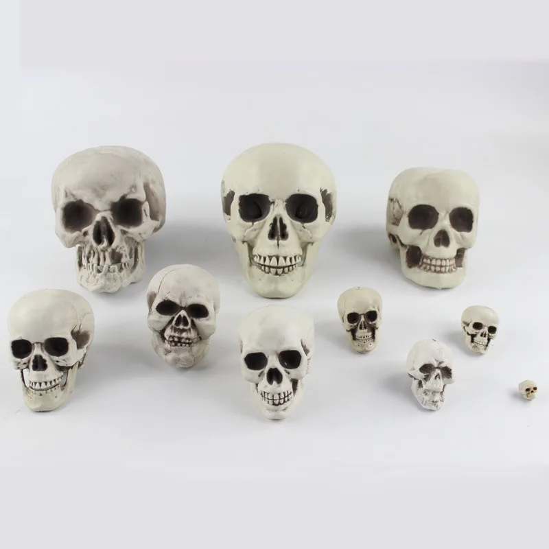 Tante operatie gezond verstand Halloween Schedels Realistisch Uitziende Schedels Menselijk Skelet Hoofd  Schedel Voor Halloween Bar Thuis Tafeldecoratie| | - AliExpress