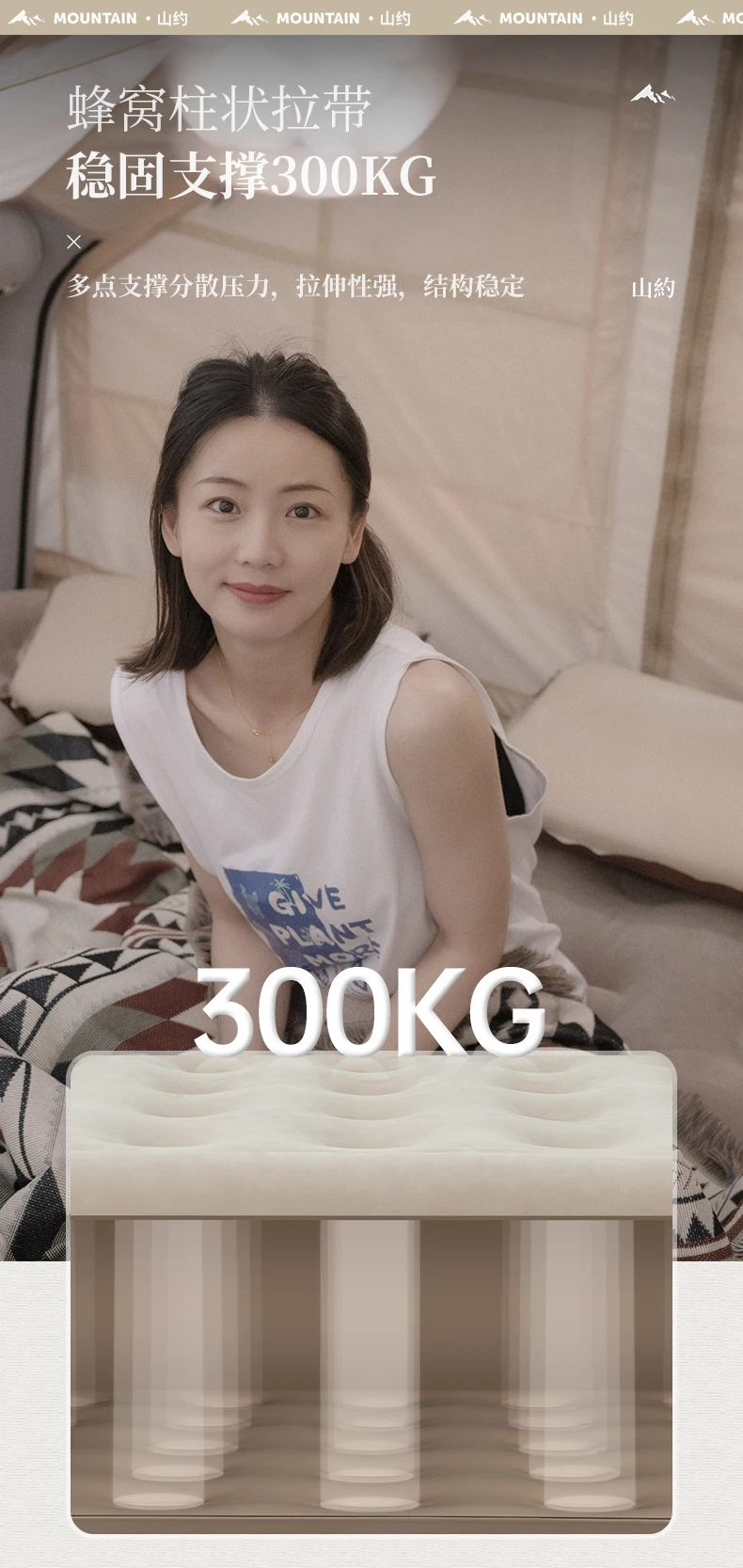 Description Picture 5 of itemCamping Inflatable Mattress Floor Bed Convertible Inflatable Mattress Topper Memory Meubles De Chambre Bedroom Furniture