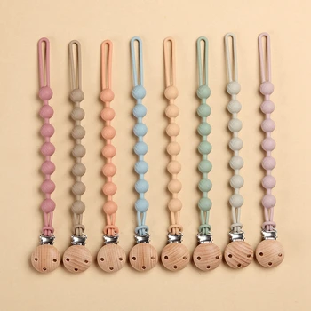 Wooden Pacifier Clip Chain 1