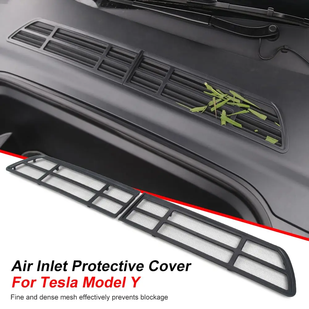 

Car Air Flow Vent Insect-proof Net for Tesla Model Y 2021-23 Black Air Inlet Protective Cover Modification Assessories
