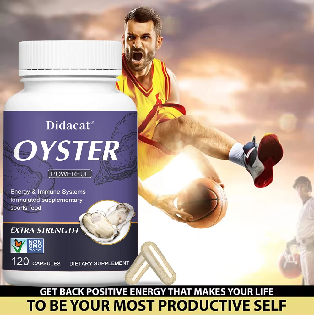 Oyster Supplement Energy Immune System Sports Nutrition Supplement Non-GMO Gluten-Free