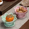 Creative Three-dimensional Lotus Ceramic Fruit Plate Living Room Desktop Candy Biscuit Indoor Plate Sundries Storage Dish Modern 5