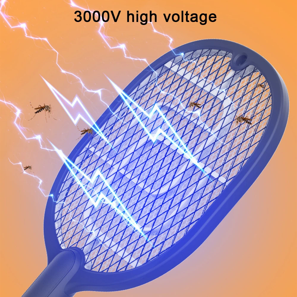 

2-In-1 Electric Mosquito Swatter Mosquito Killer Lamp Usb Rechargeable Battery Power Bug Zapper Insects Racket Kills