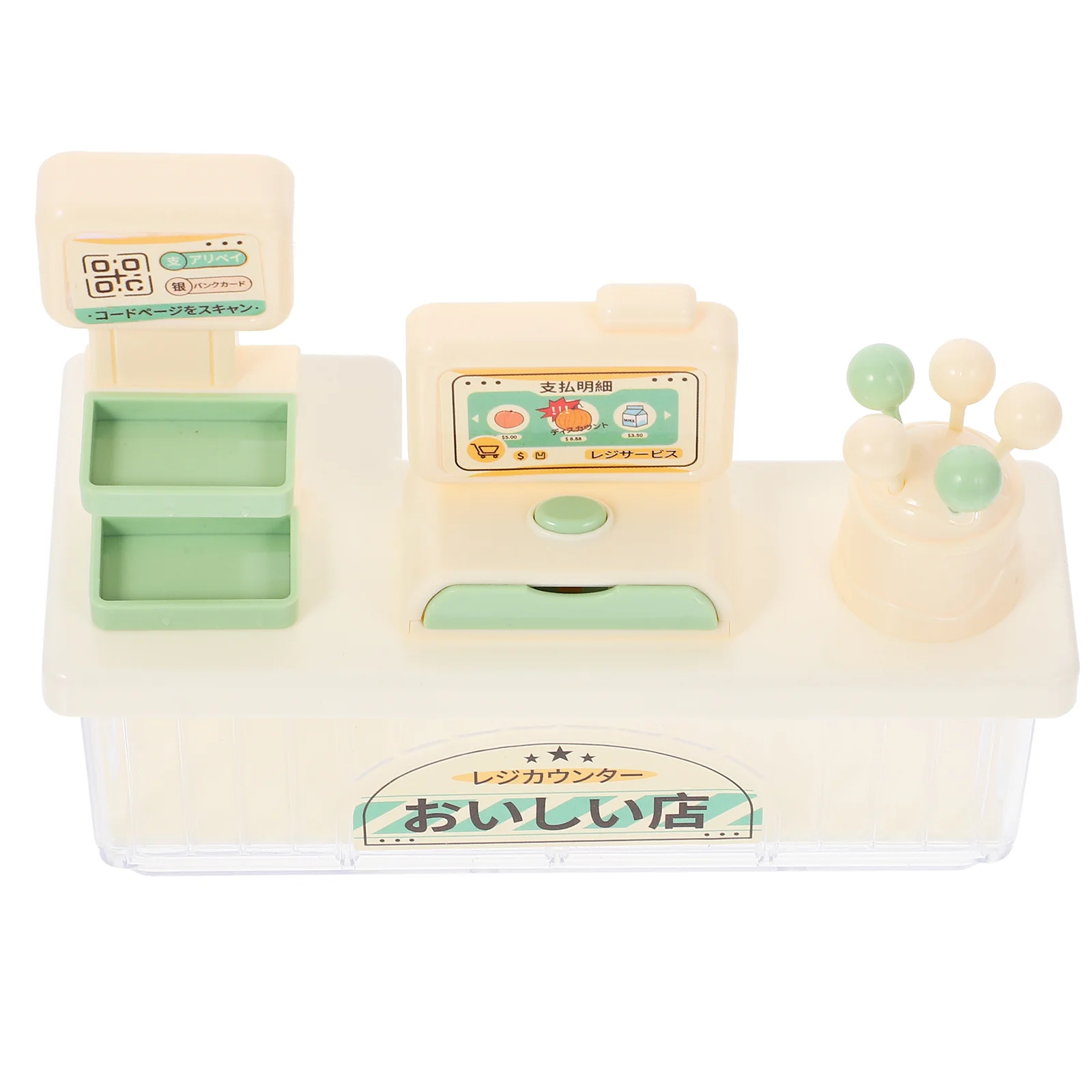 

1 Set Miniature Market Cash Register House Cash Register Decor Pretend Toy